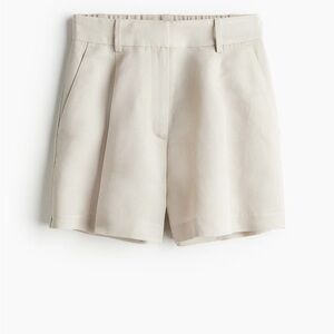 3/$40 NWT H&M Linen Blend Women's Cream Shorts